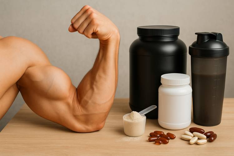 Suplementos para aumento de massa muscular